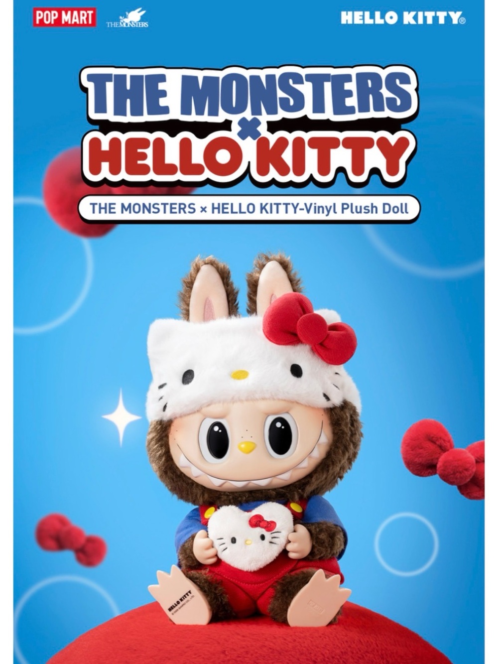 Pop Mart The Monsters Hello Kitty Vinyl Plush Doll